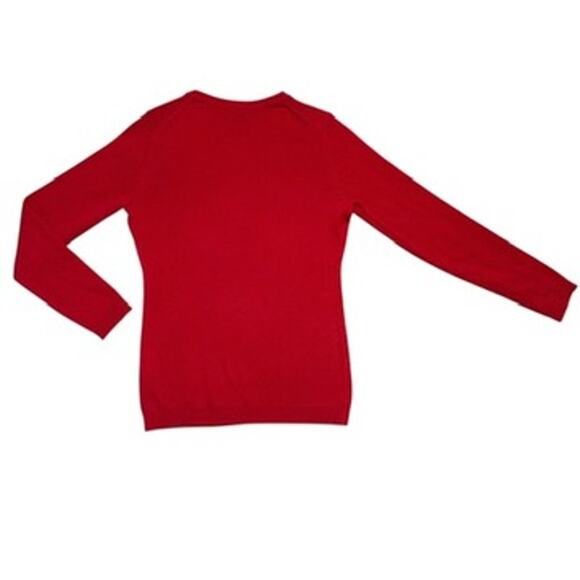 Charter Club 100% Cashmere Sweater Cherry Red Crewneck Knit Super Soft Sz XS - Picture 2 of 4